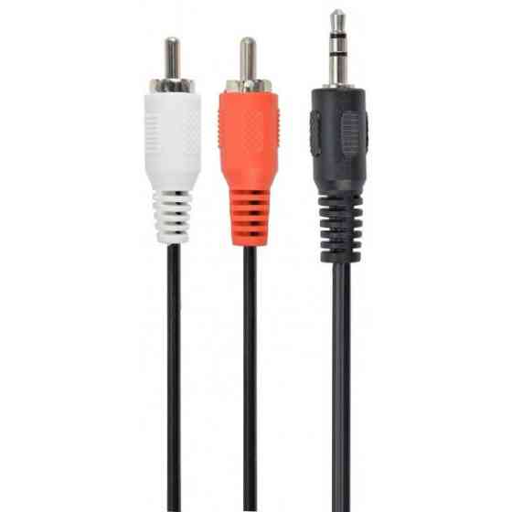 Аудіо-кабель Cablexpert 3.5mm to 2хRCA 5m Black (CCA-458-5M) Харків