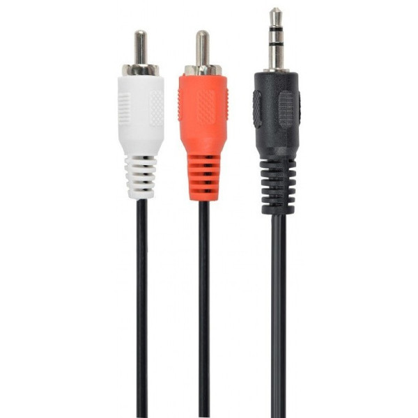 Аудіо-кабель Cablexpert 3.5mm to 2хRCA 5m Black (CCA-458-5M) Харьков - изображение 1