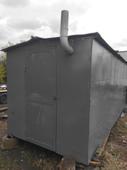 Вагончик кунг бытовка утепленный c окнами, внутри стеллажи и буржуйка Кременчук - зображення 7
