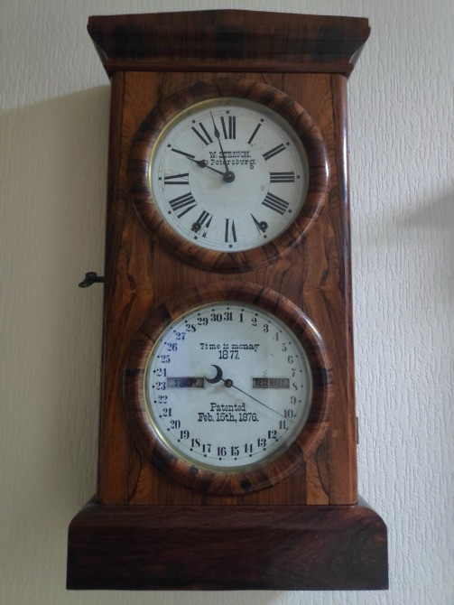 Антикварний настінний годинник W. Strauch, Петербург, XIX століття Киев - изображение 1