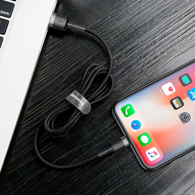 Дата кабель Baseus Cafule Lightning Cable 1.5A (2m) (CALKLF-C) Херсон - изображение 7