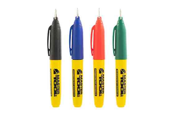 Маркер перманентный MASTERTOOL цветной набор 4шт 14-1822 Харків