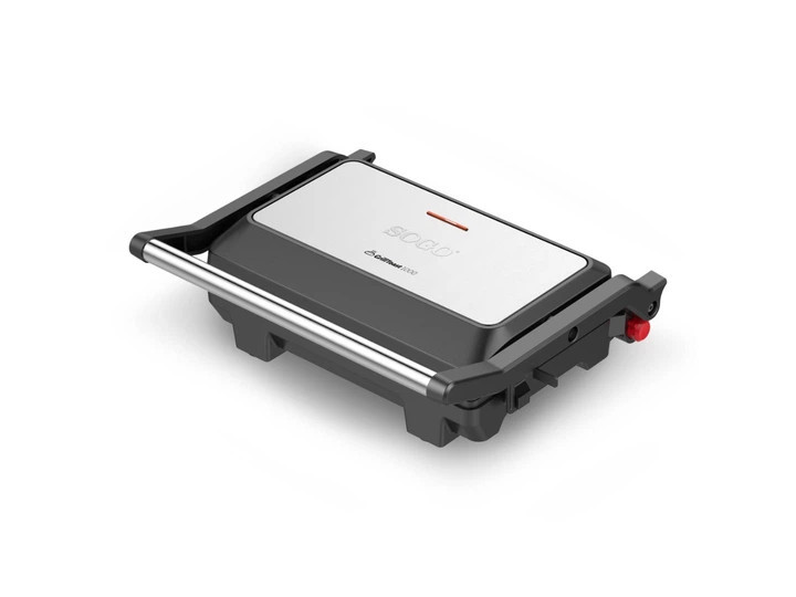 Гриль контактный SOGO SS-7128 1000 Вт серебристый Киев - изображение 1