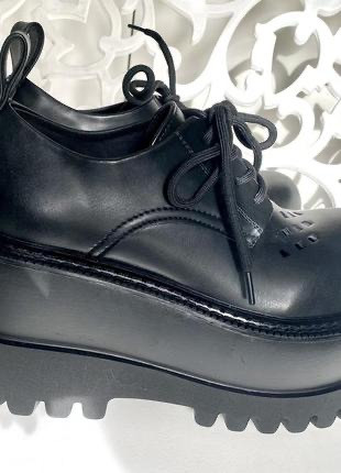 Сапоги - туфли, весна - лето, кожаные, с перфорацией, 25,5 см. Київ - зображення 7