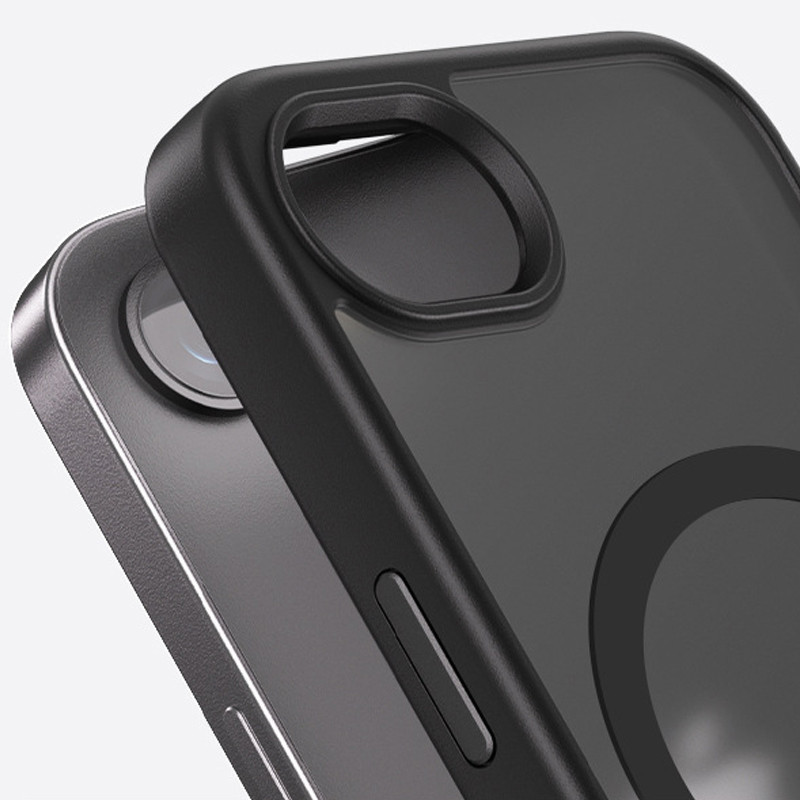 TPU+PC чехол Metal Buttons with MagSafe Colorful для Apple iPhone 16e (6.1") Херсон - зображення 4