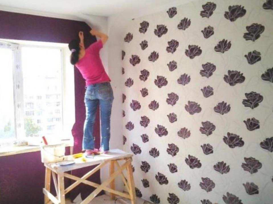 Поклейка обоев Ремонт помещений Киев Київ - зображення 1