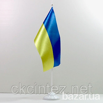 Подставка для флажков пластиковая настольная трехрожковая Київ - зображення 1