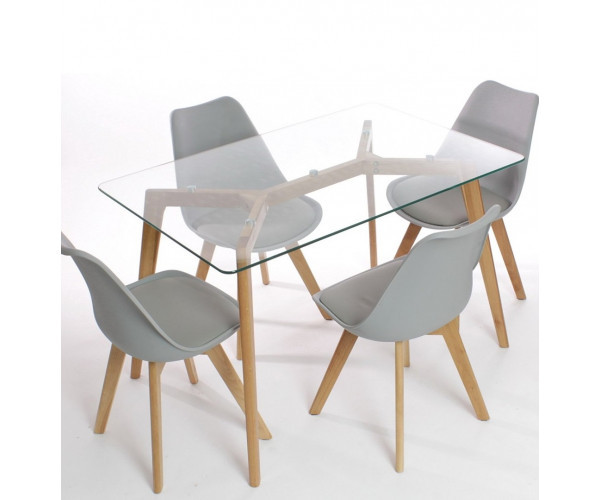 Стілець Тор м'який обідній сірий Днепр - изображение 6