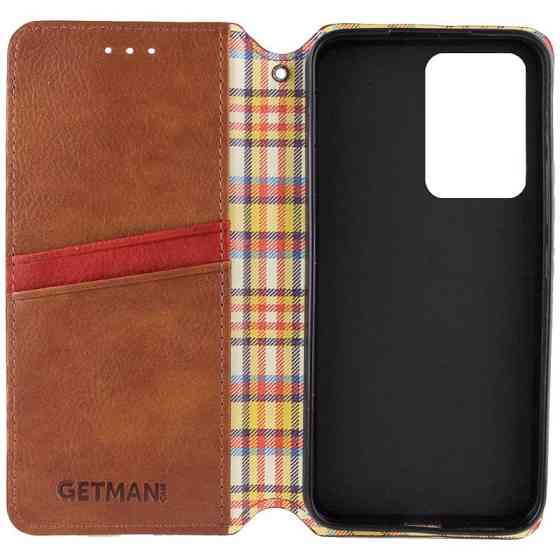 Кожаный чехол-книжка GETMAN Cubic (PU) для Xiaomi Redmi Note 14 5G Херсон