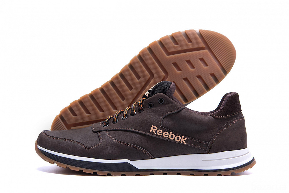 Мужские кожаные кроссовки  Rbk Classic Leather Trail Chocolate Київ - зображення 5
