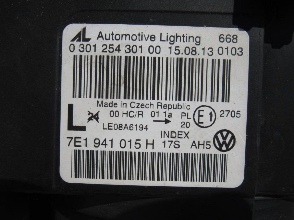 Фара левая VW T5 2010-2014 (7E1941015H) Ковель - изображение 1