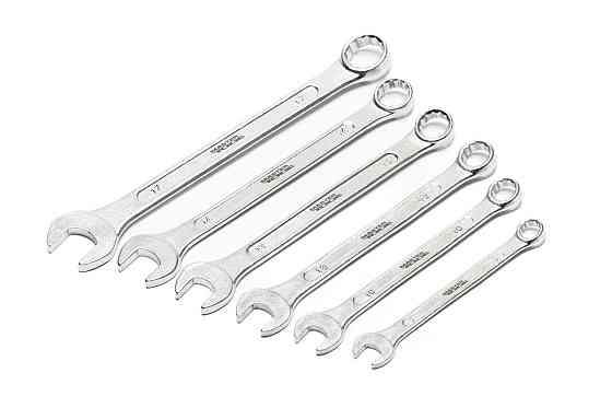 Ключи комбинированные MASTERTOOL MATT FINISH набор 6 шт (8/10/12/13/14/17 мм) CrV standard 71-9106 Харків