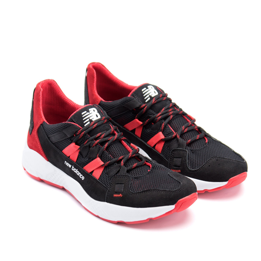 Мужские летние кроссовки сетка New Balance Black Red Киев - изображение 4