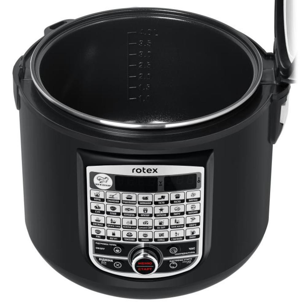 Мультиварка Rotex RMC506-CB 900 Вт черная Київ - зображення 9