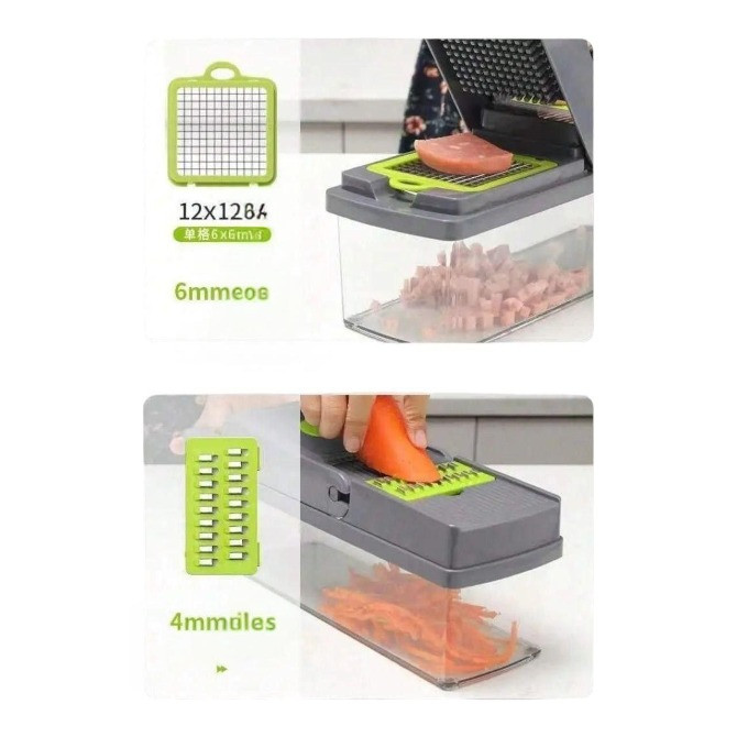 Багатофункціональна овочерізка зі змінними насадками 14в1 Одесса - изображение 7