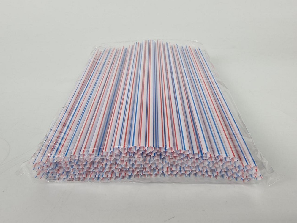 Трубочки для напитков (соломка)  d4.8-22см Полосатая ровная (Рп 60х200) (200 шт) Харьков - изображение 2