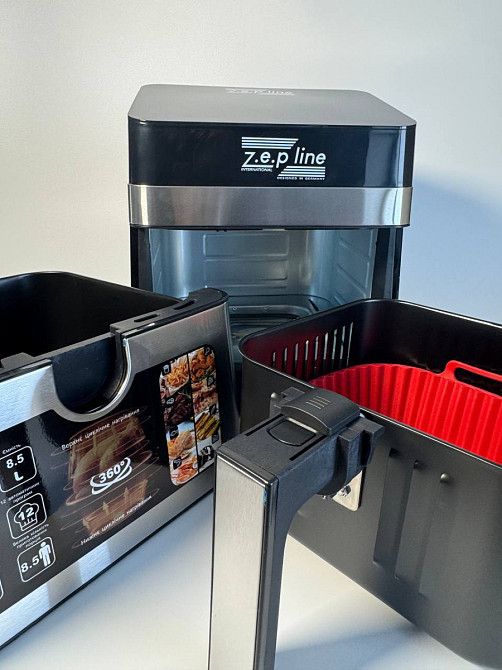 Аэрогриль мультипечь на два тэна с силиконовой формой Zepline ZP-00344 13 л 4200 Вт Київ - зображення 10