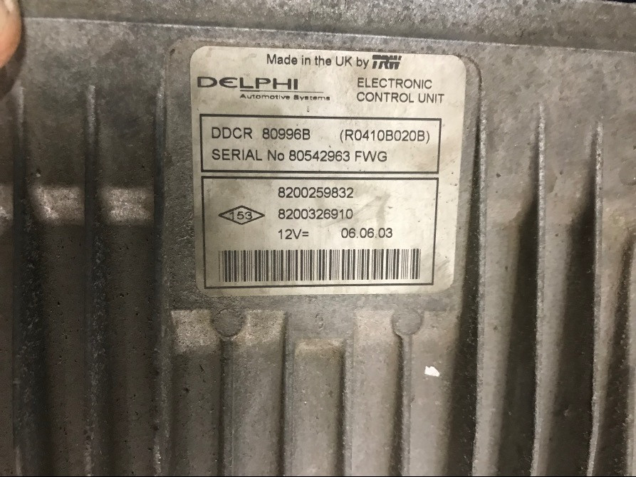 Б/у блок управления двигателем Renault Megane 2, 8200259832, 8200326910, R0410B020B Кропивницький - зображення 2