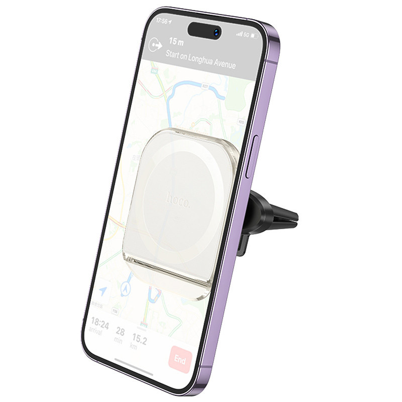 Автодержатель Hoco H42 Crystal ring magnetic (air outlet) Херсон - зображення 1