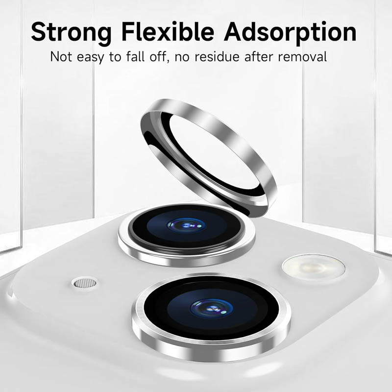 Защитное стекло Metal Classic на камеру (в упак.) для Apple iPhone 14 (6.1") / 14 Plus (6.7") Херсон - изображение 5