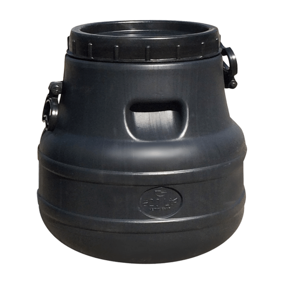 Бидон 20 л непищевой ПБ черный Київ