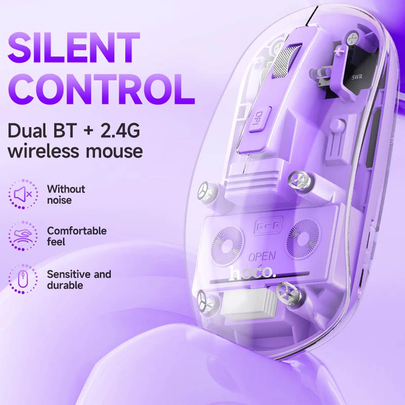Мышь беспроводная Hoco GM29 Mysterios Bluetooth + 2.4G Херсон - зображення 2