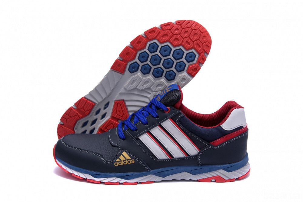 Мужские кожаные кроссовки Adidas Tech Flex Blue Київ - зображення 4
