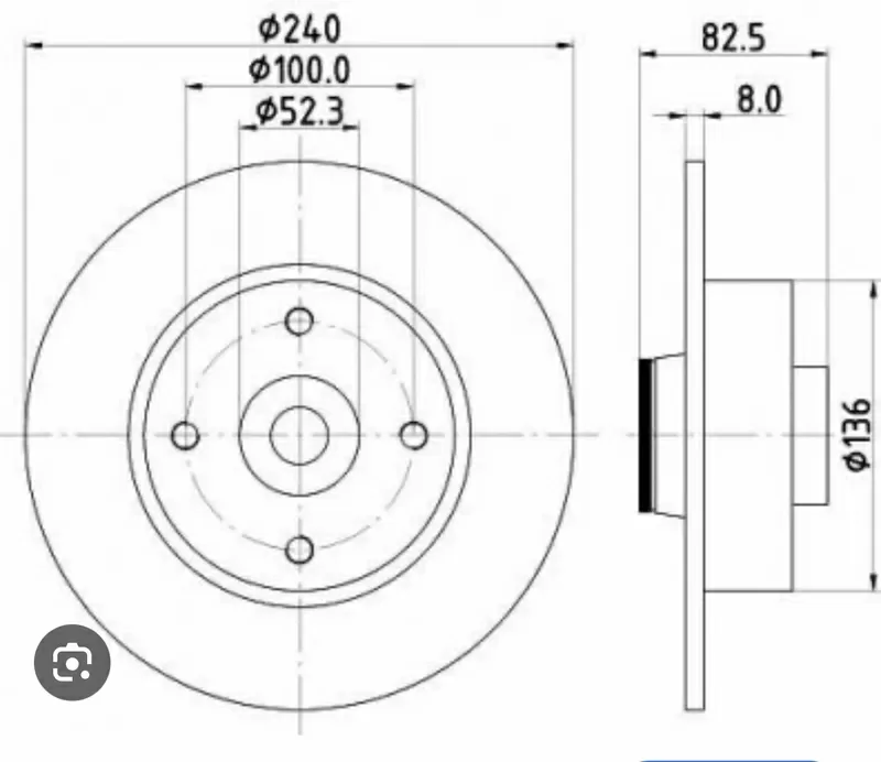 Бу тормозной диск задний Renault, 7701207823, 432005338R , 8660001811, 8671018106 Megane 2, Clio 3, Кропивницький - зображення 3