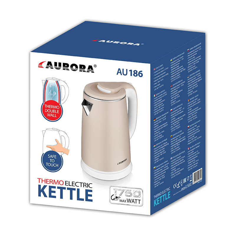 Электрочайник Aurora 186AU 1.8 л бежевый Киев - изображение 3