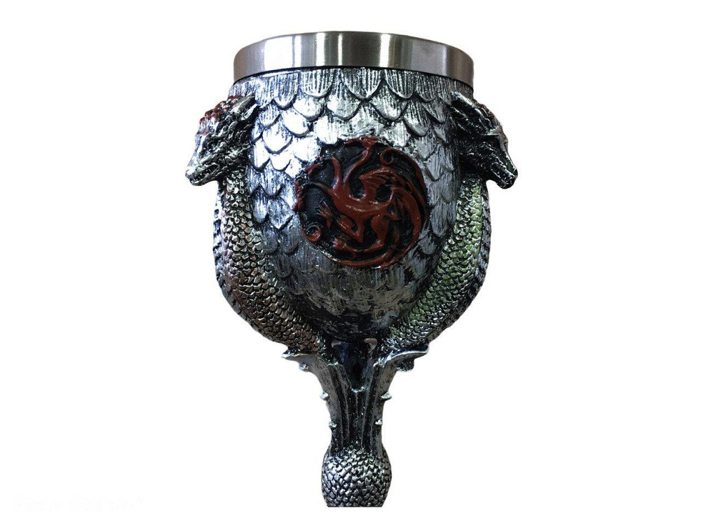 Бокал для Вина Кружка Чашка Череп Игра Престолов Game Of Thrones Fire and Blood Кубок Готика Подарок Київ - зображення 2