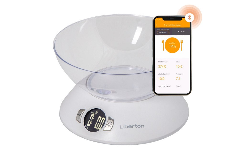 Весы кухонные Liberton LKS-0716-Smart 5 кг белые Київ - зображення 1