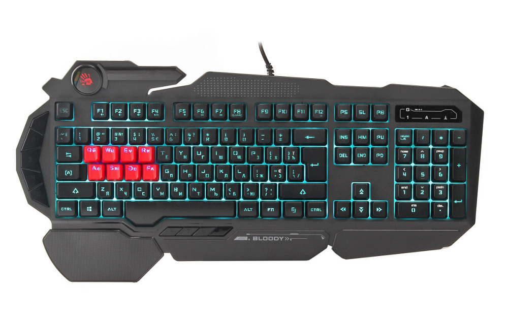 Клавиатура компьютерная проводная Bloody B318 LK Black черная Київ - зображення 1