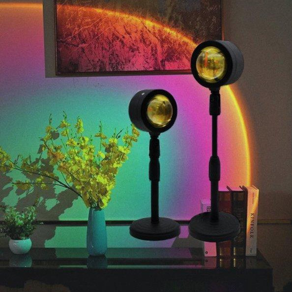 Лампа Атмосферна Проекційний Світильник Atmosphere Sunset Lamp ефект веселки, Лампа ефект сонця Одеса - зображення 4