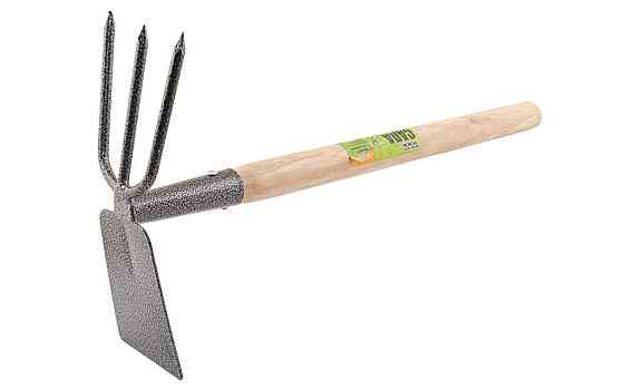 Тяпка садовая MASTERTOOL "Нептун" 380х190х70 мм с удлиненной деревянной ручкой 14-6194 Харків