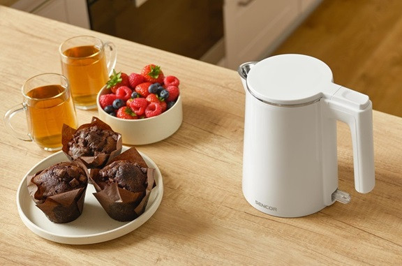 Электрочайник Sencor SWK 0155WH 1 л белый Київ - зображення 7