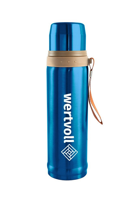 Термос WERTVOLL "ENJOY" 750 мл SS синий RX-7000BU Харків - зображення 1