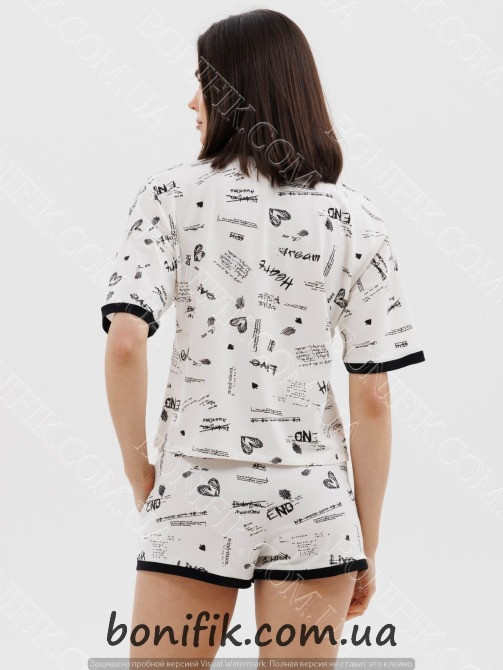 Женский пижамный комплект для сна "Dreamy Hearts" (16801) (арт. 1771) Кривий Ріг - зображення 3