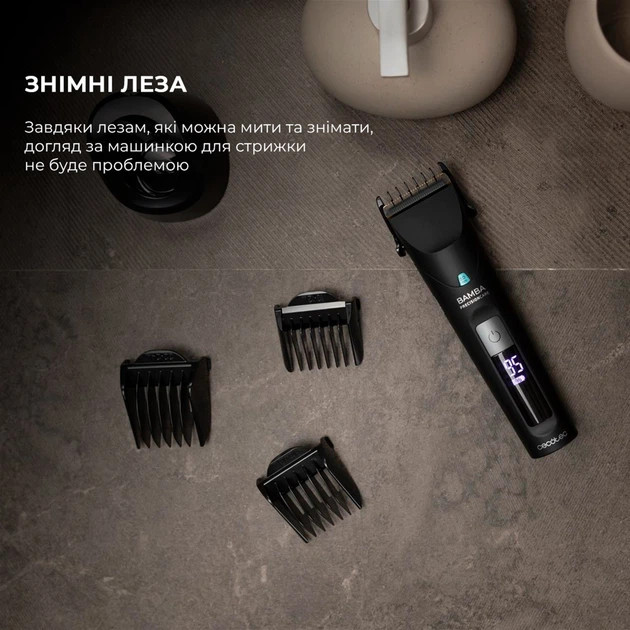 Машинка для стрижки волос Cecotec PrecisionCare Wet&Dry CCTC-04333 черная Київ - зображення 7