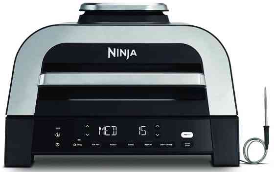 Гриль-барбекю электрический Ninja Foodi MAX Air Grill & Air Fryer с Сooking probe DG551EU 1760 Вт че Киев