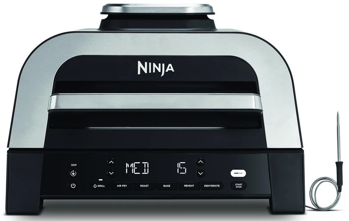 Гриль-барбекю электрический Ninja Foodi MAX Air Grill & Air Fryer с Сooking probe DG551EU 1760 Вт че Київ - зображення 5