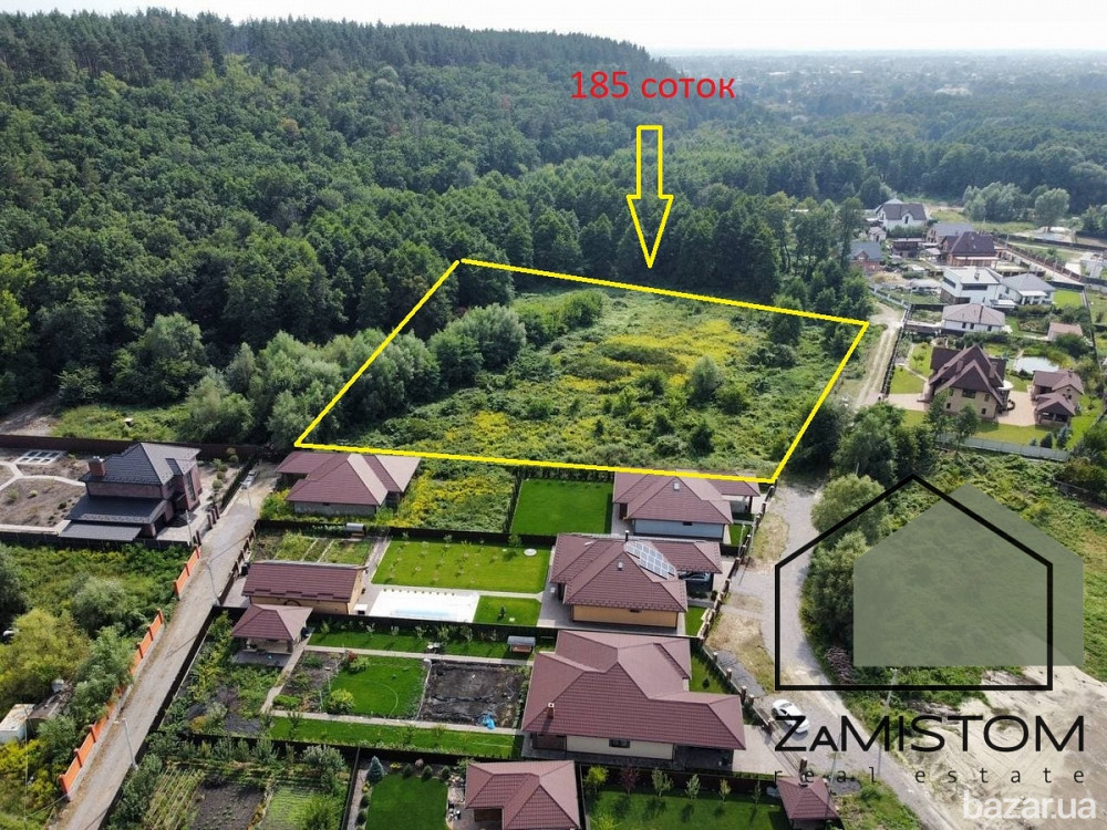 Продаж ділянки 185 соток в селі Гнідин. До річки та соснового та мішаного лісу 60 метрів. Цільове пр Бориспіль - зображення 1