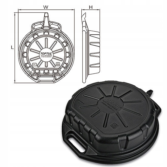 Поддон для слива масла 12л TOPTUL JDCE0112 Харків - зображення 3
