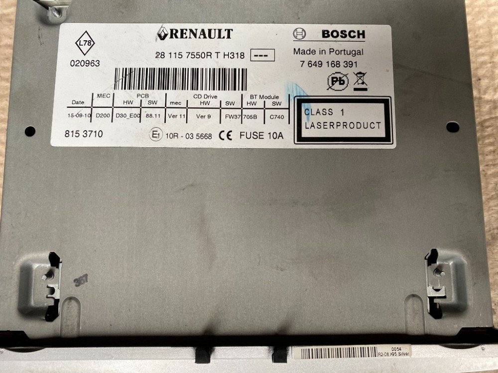 Автомагнитола Renault Scenic III 2009-2016 (281157550R) Ковель - зображення 3