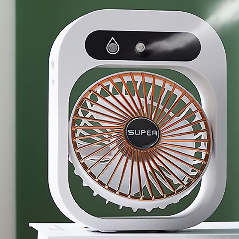 Настольный вентилятор Q8 с водяным охлаждением 1200 mAh Херсон - зображення 2