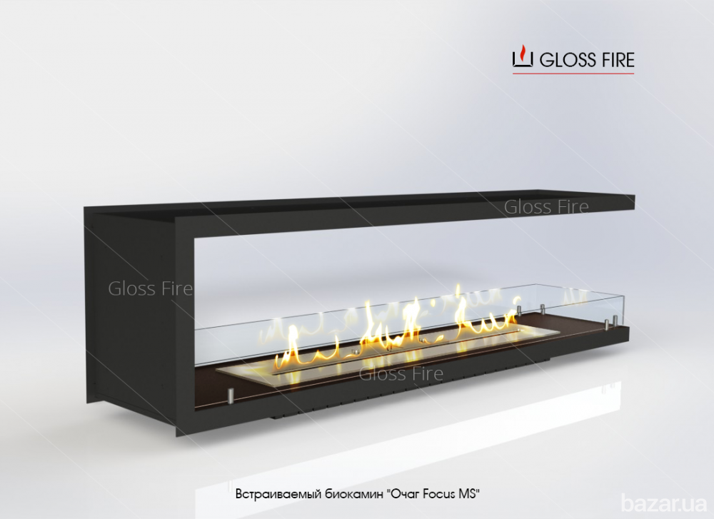 Вбудований біокамін «Очаг 1000 MS-арт.002» Gloss Fire Харьков - изображение 2