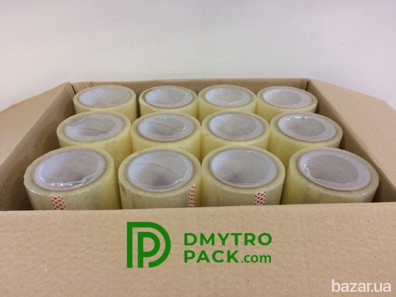 Скотч 66 м 72 мм упаковочный широкий прозрачный (клейкая лента) 40 мкм Херсон - изображение 8