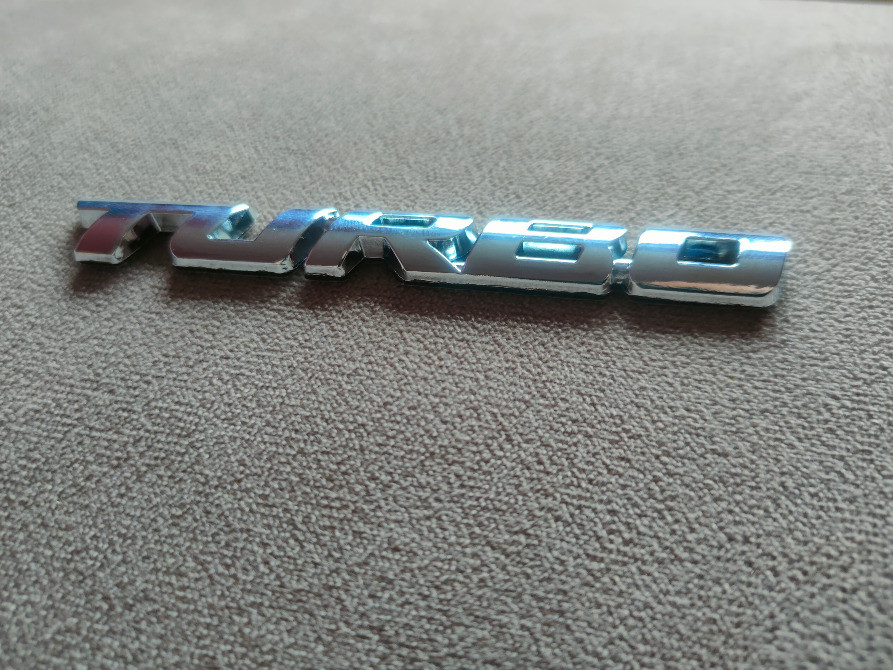 Наклейка Turbo Серебро Металлическая на авто Київ - зображення 8