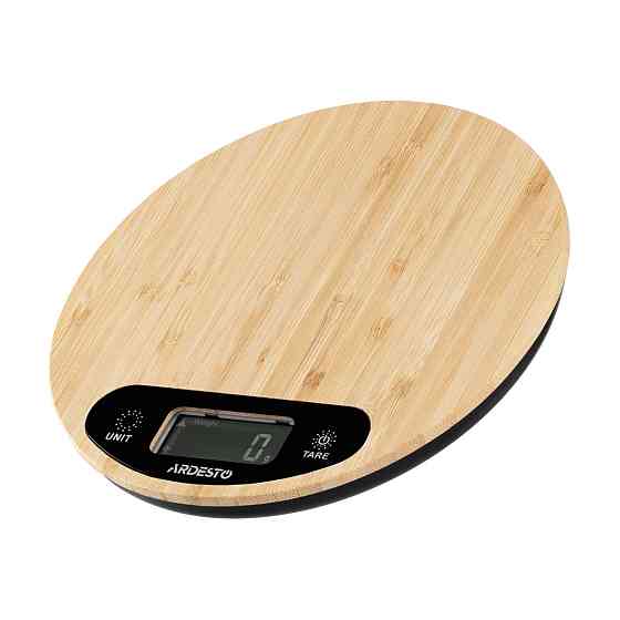 Весы кухонные Ardesto SCK-901WOOD 5 кг бежевые Київ