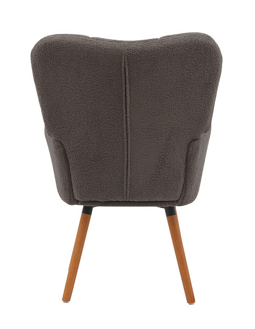 Крісло Флор тканина сіра букле тедді Дніпро - зображення 3