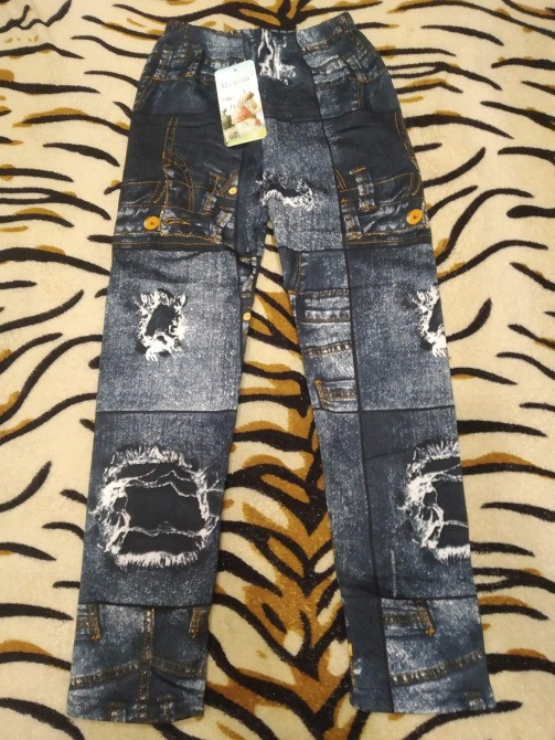 легінси дитячі на дівчаток на махрі " малюк " Київ - зображення 2